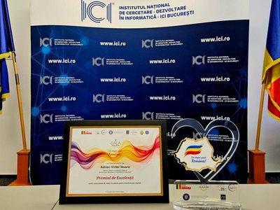 Directorul General al ICI București - premiat pentru promovarea soluțiilor inovatoare de transformare digitală la Gala Excelenței „Împreună protejăm România”